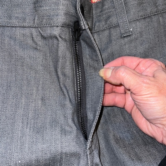 Dolce & Gabana grey stretch straight jeans 14 gold or size 40 waist - Picture 10 of 12